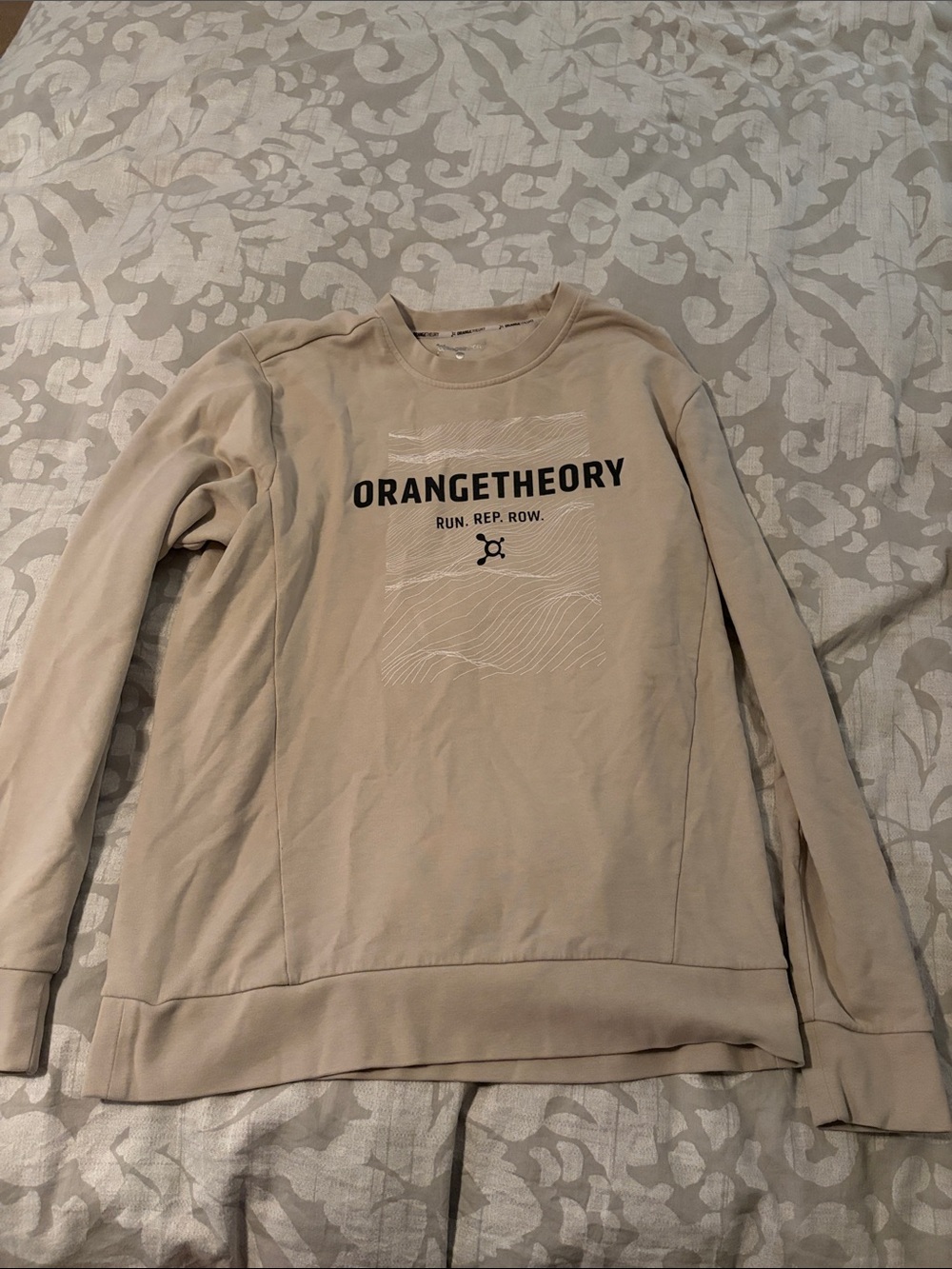Orangetheory Men's Crewneck Sweatshirt - Light Beige